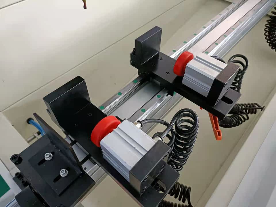 Minimalist glass door frame aluminum profile CNC drilling and milling m