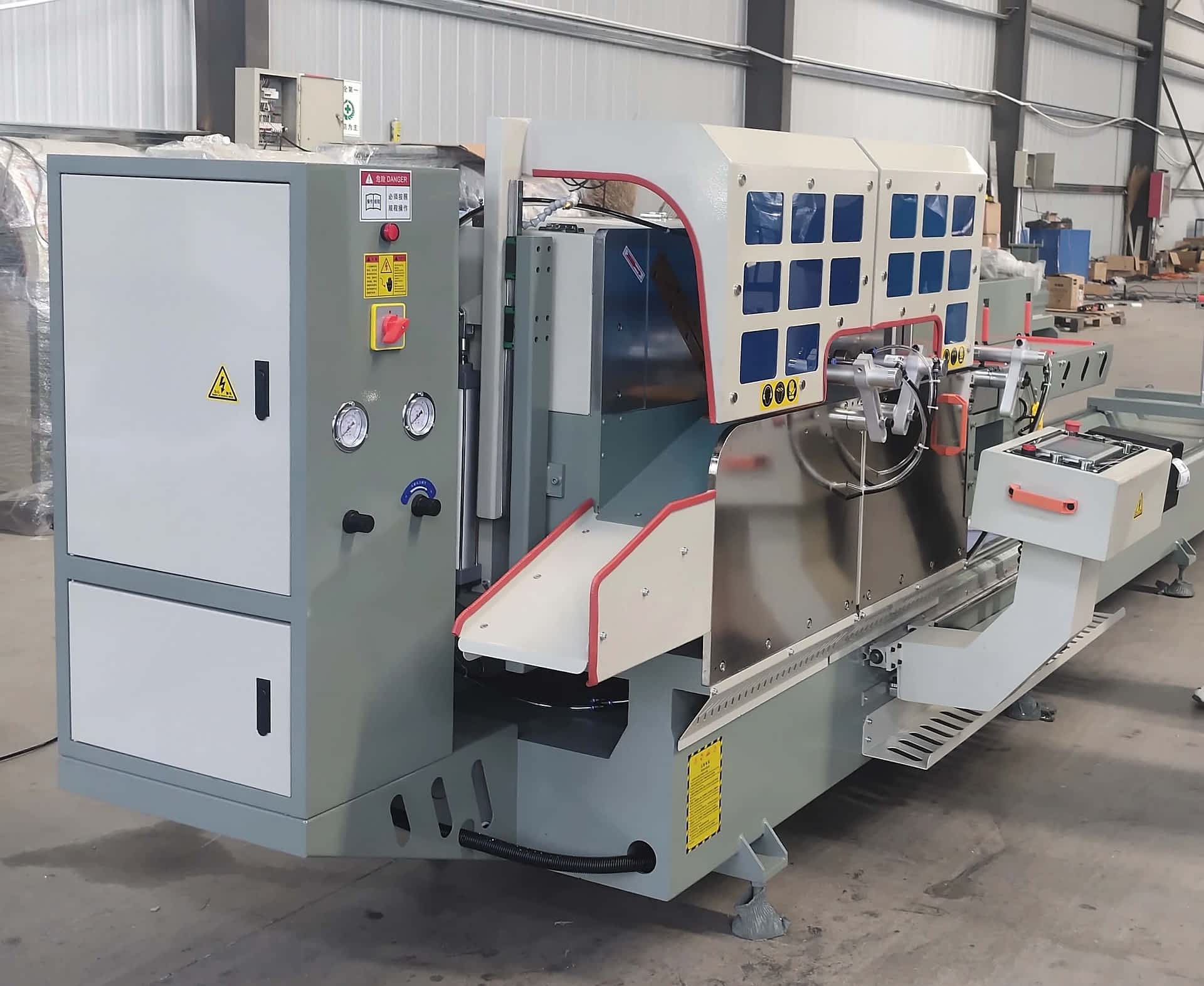 double head aluminium profile cutting machine