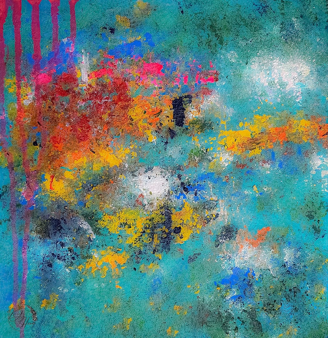 abstract painting acrylic