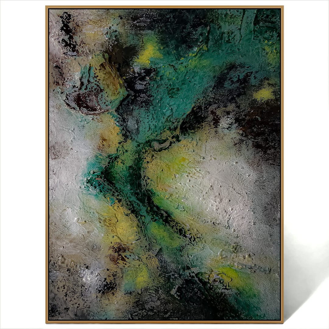 abstract green painting
