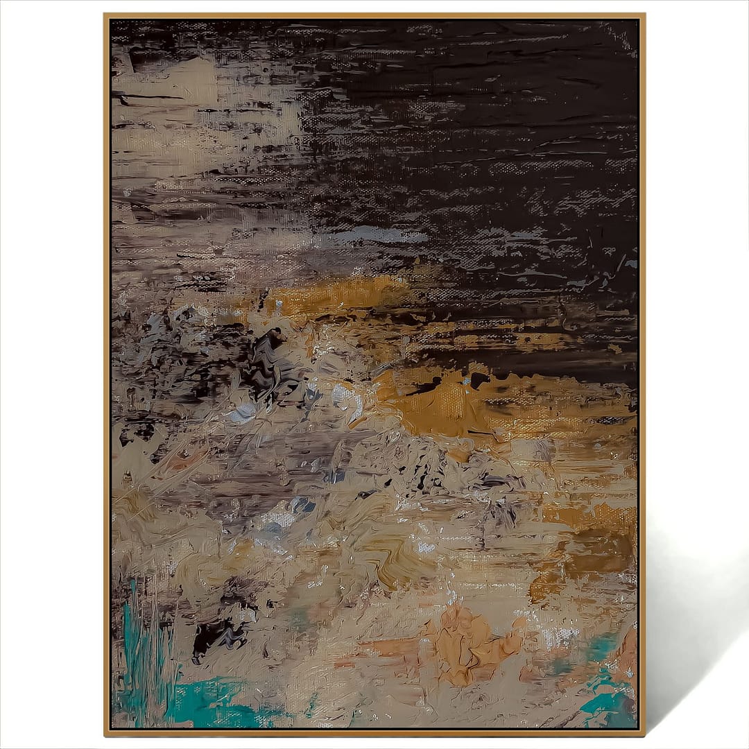 abstract brown wall art