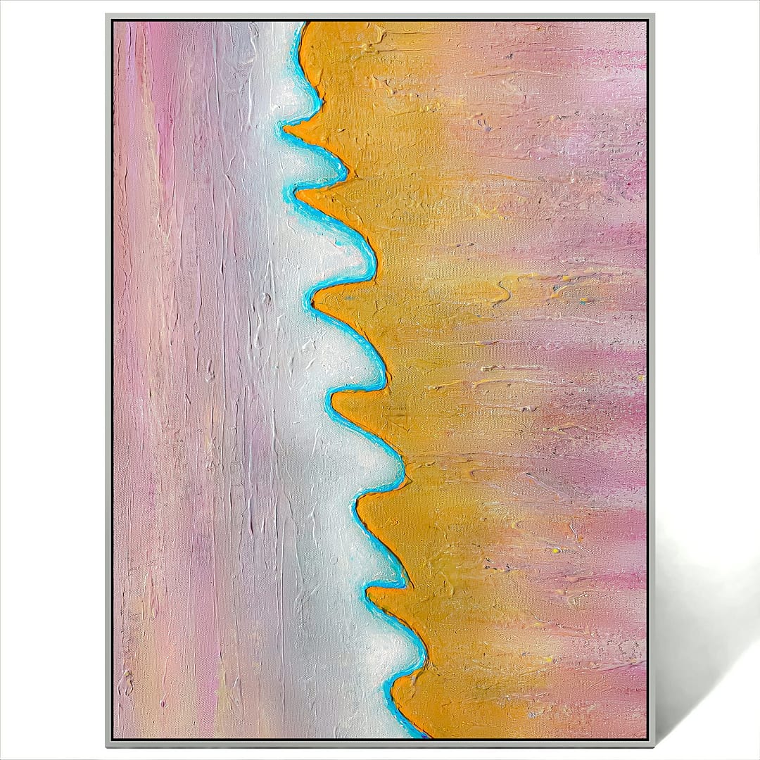 abstract modern art painting canvas