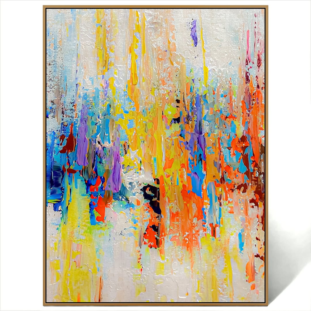 abstract colorful artwork canvas