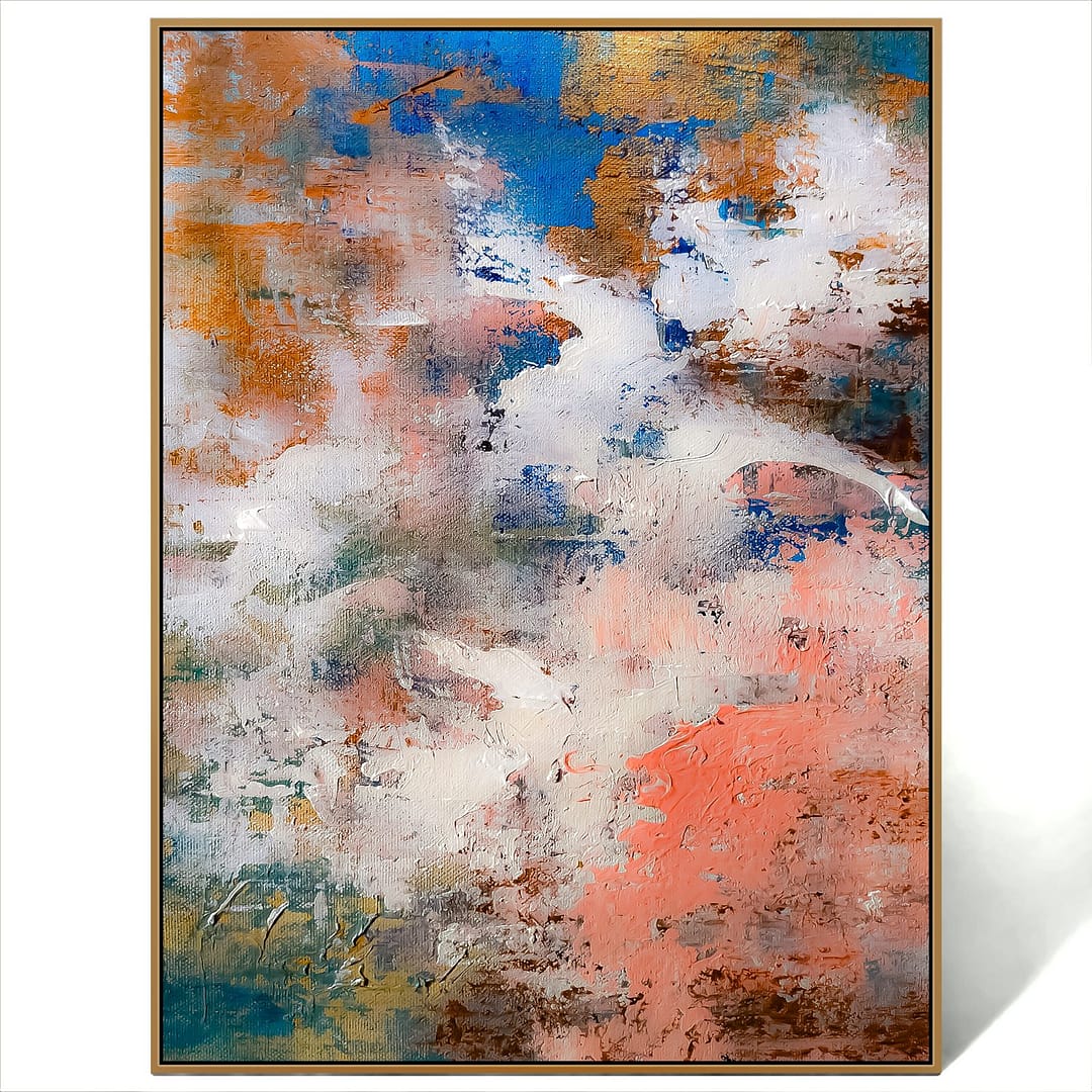 Abstract oversized painting