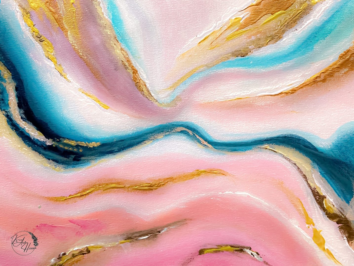 Painting on canvas original abstract