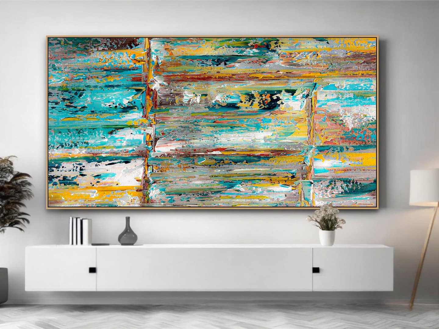 large canvas textured art