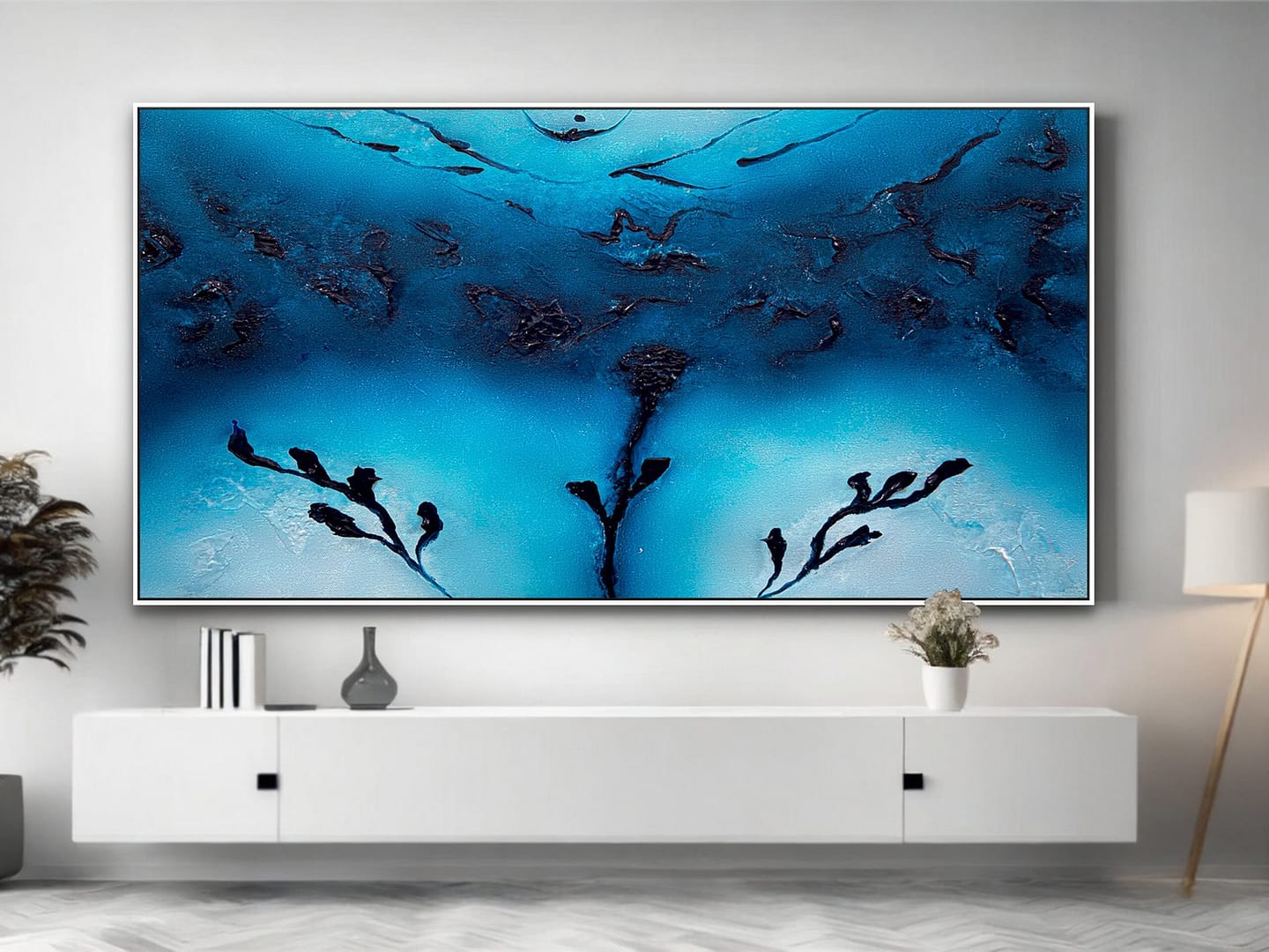 blue sea wall art