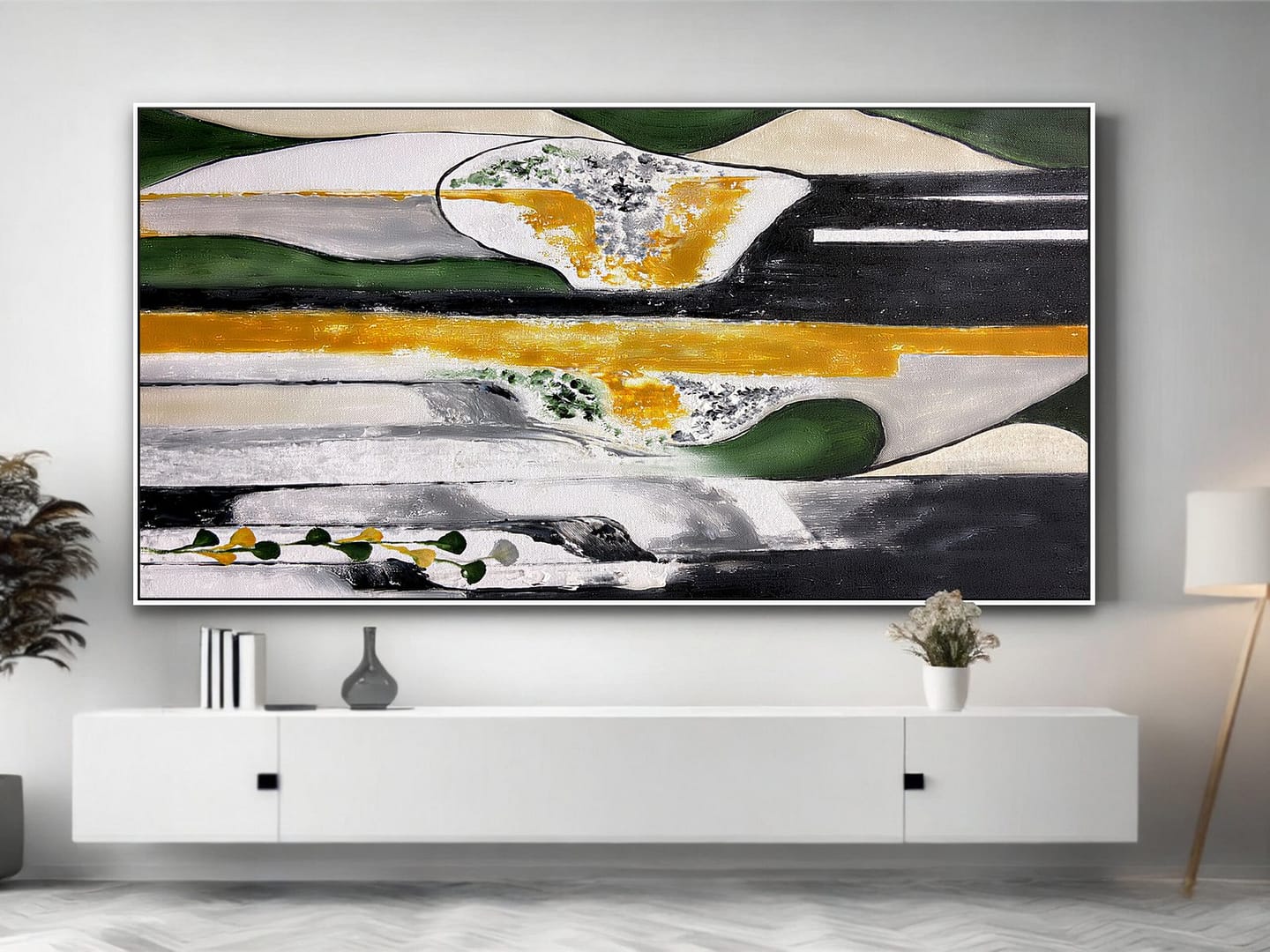 geometric abstract painting