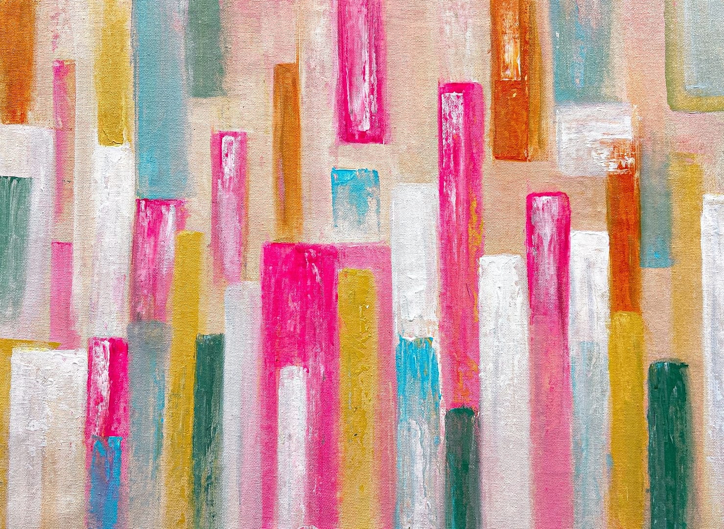 geometric abstract painting