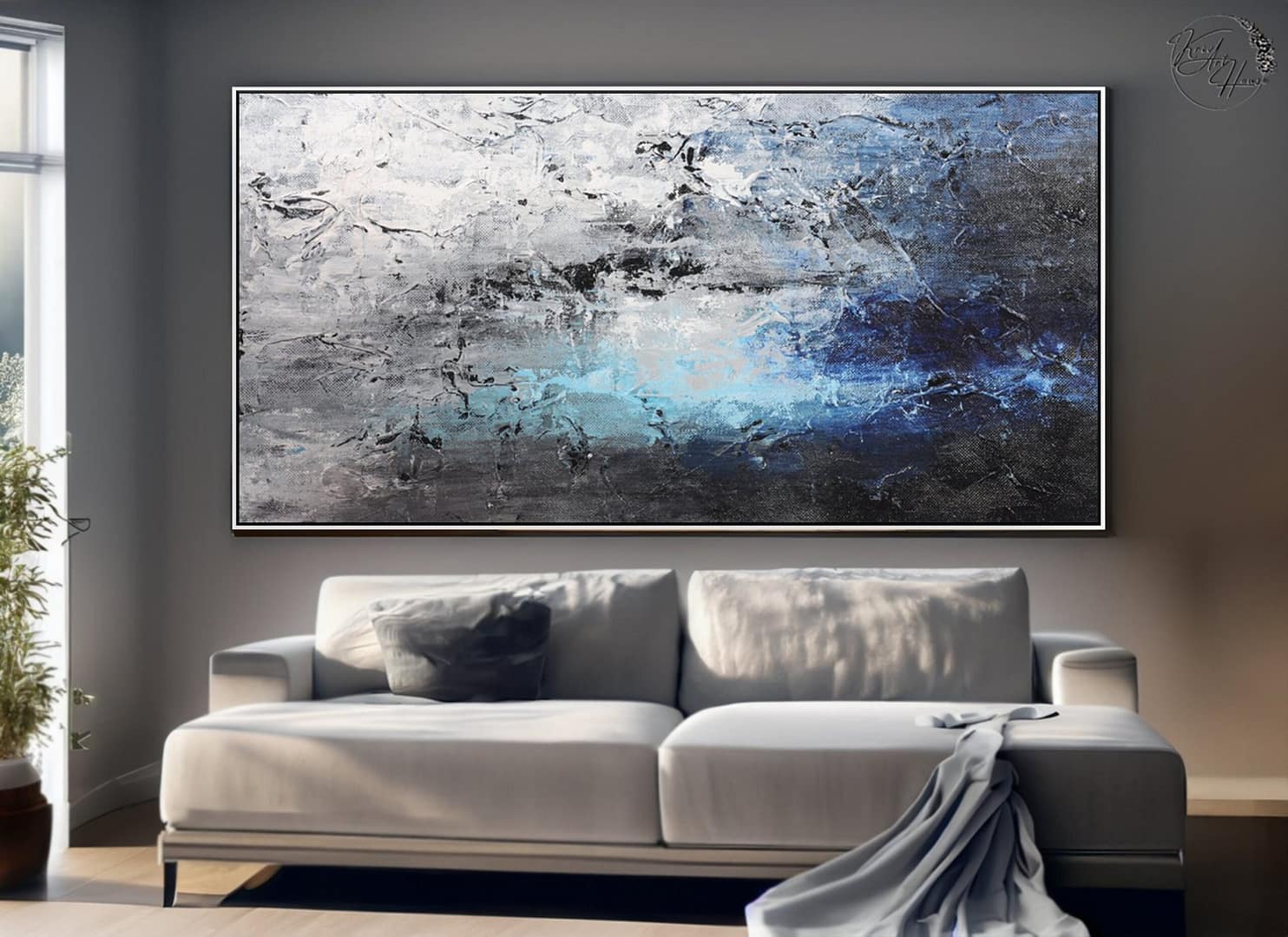 abstract canvas painting