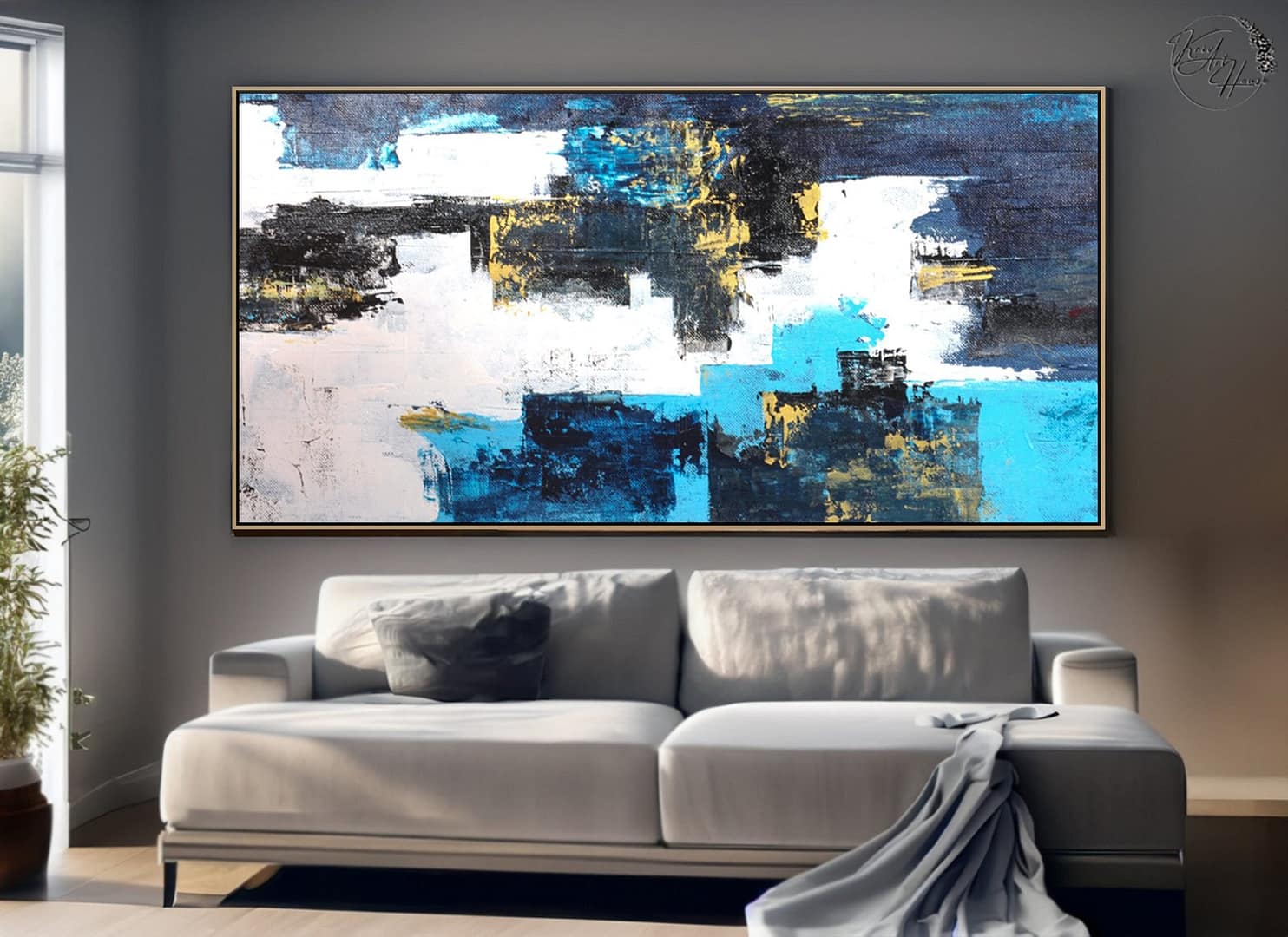 Painting abstract acrylic