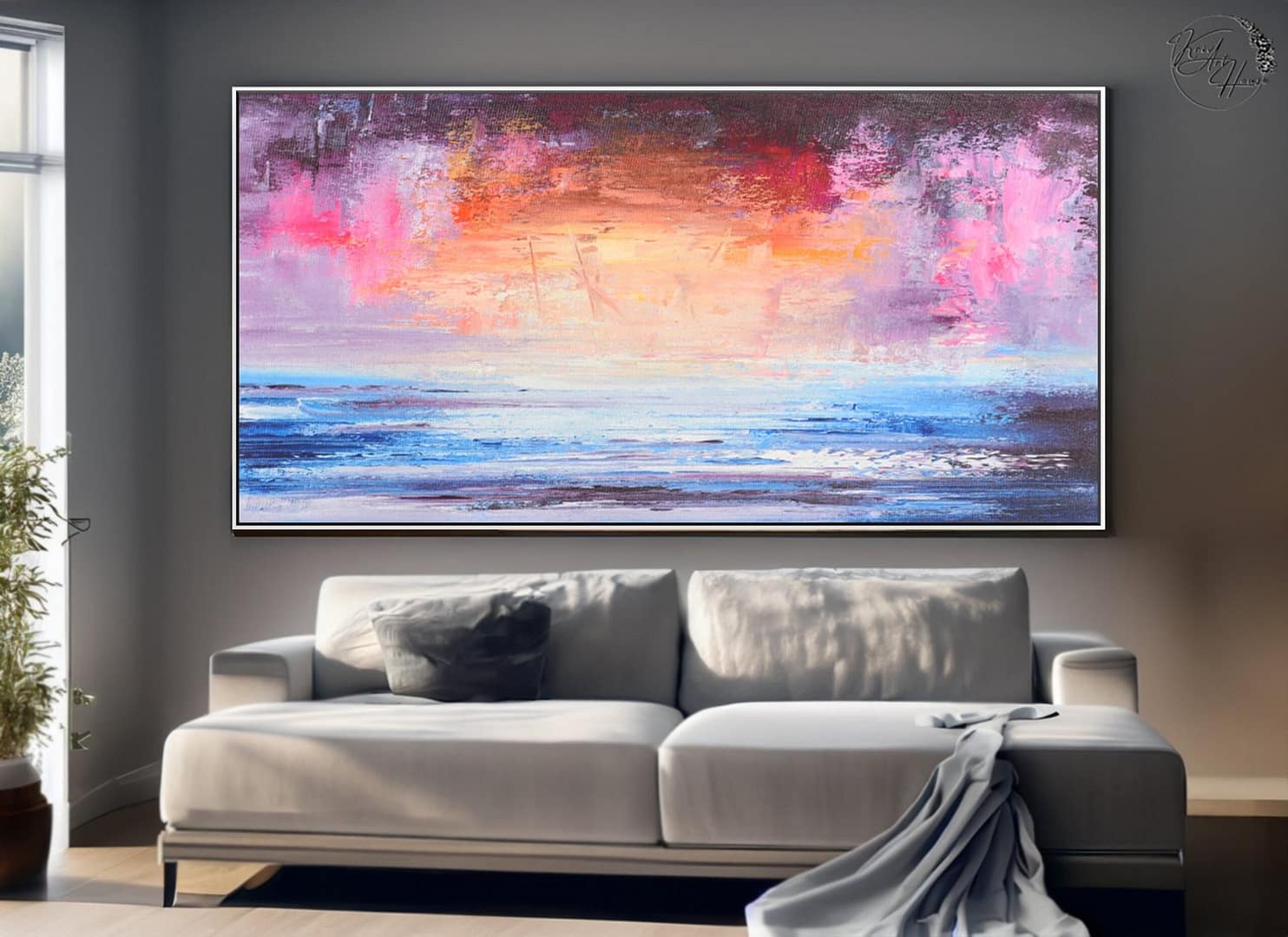 abstract canvas wall art