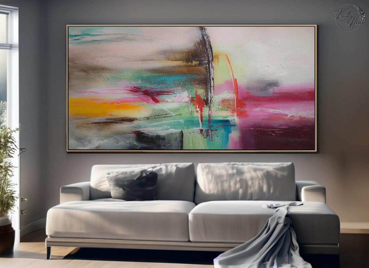 colorful abstract painting