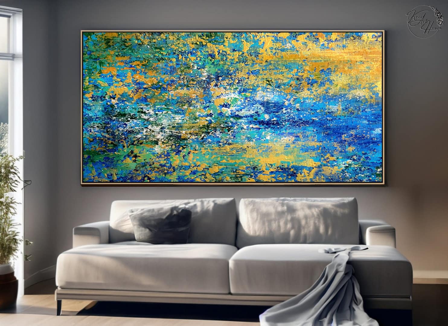 abstract painting for bedroom