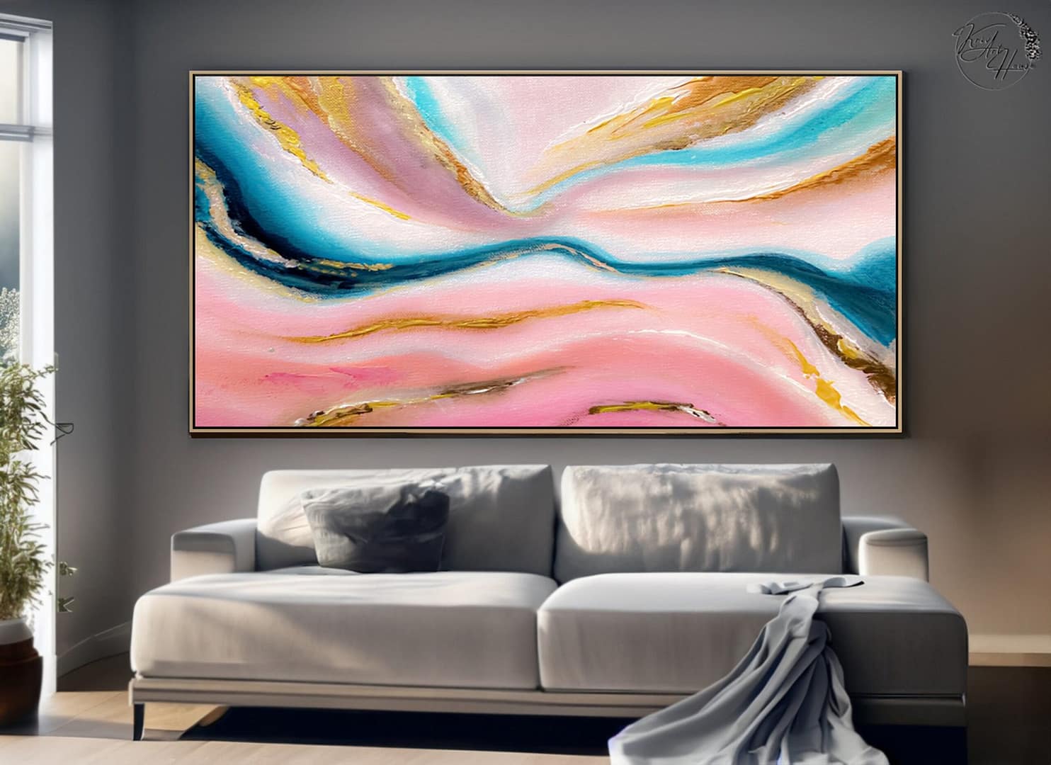 Painting hand made