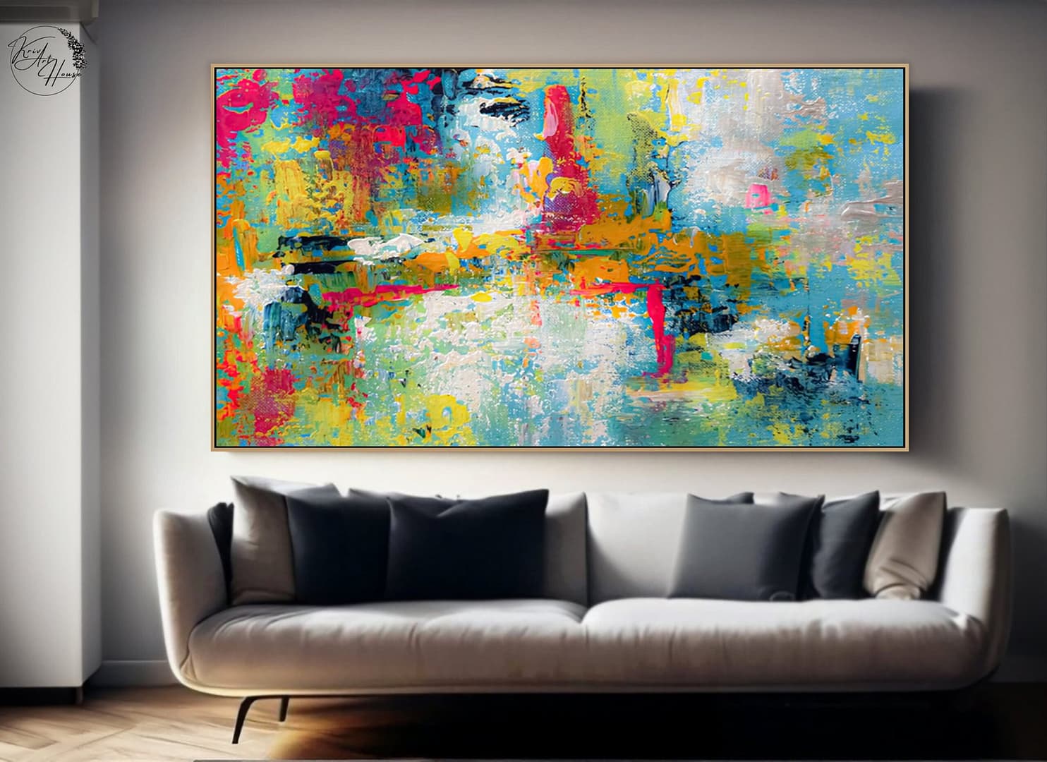 abstract on canvas