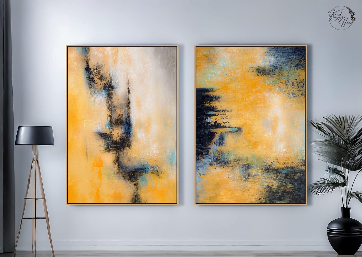 abstract oil painting on canvas