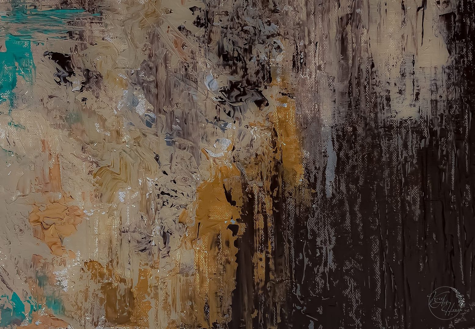 abstract canvas painting