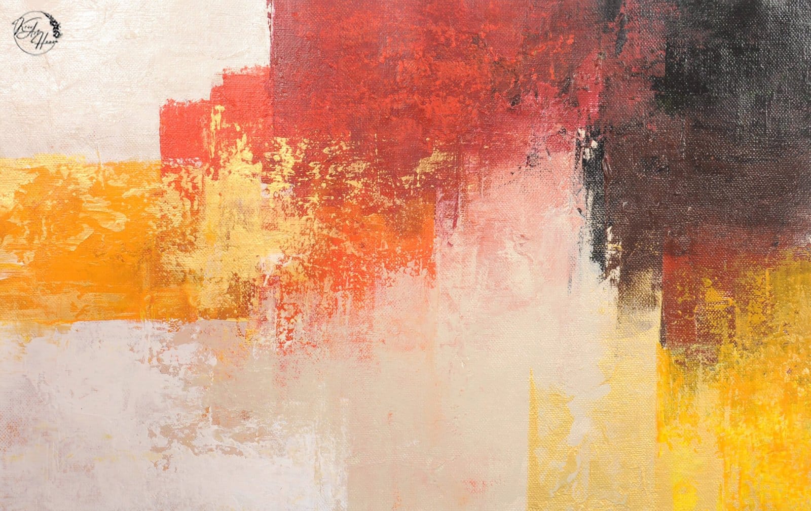 large abstract painting