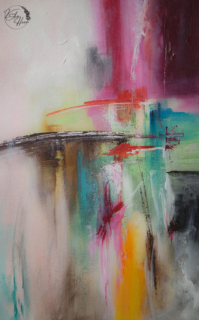 Painting abstract acrylic