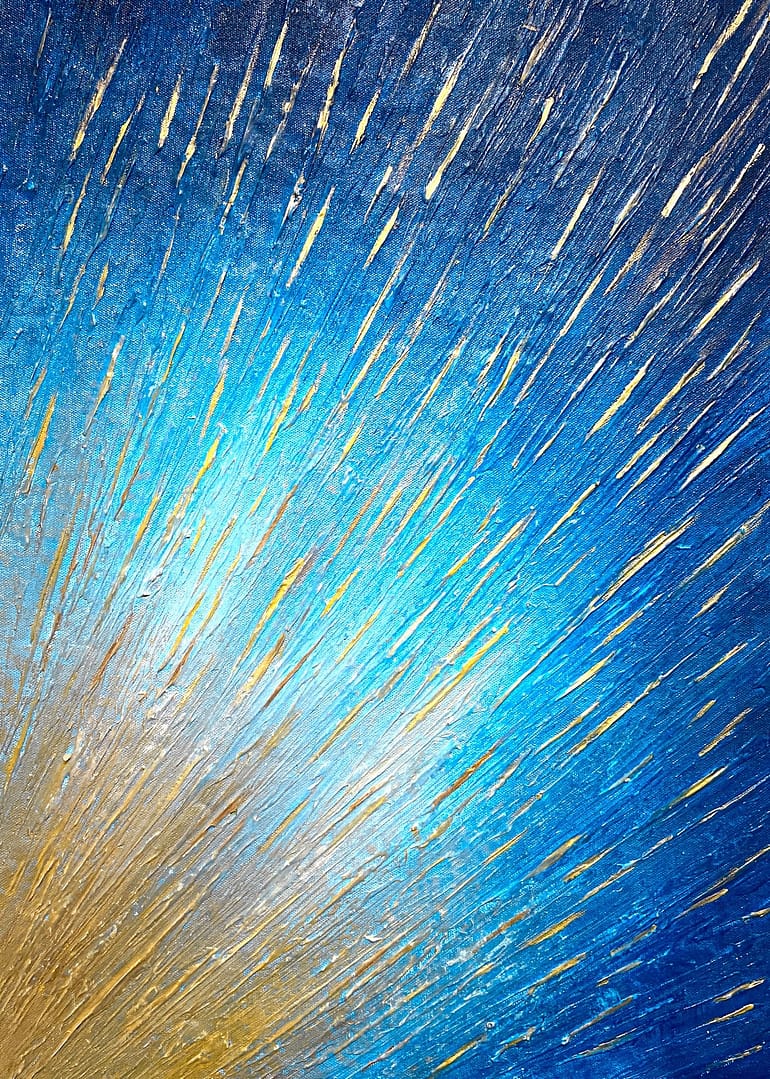 rain drop abstract painting