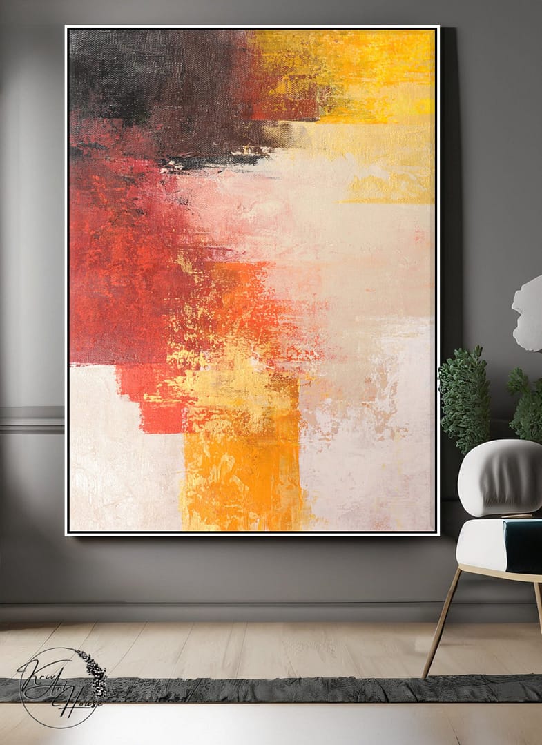 abstract painting for bedroom