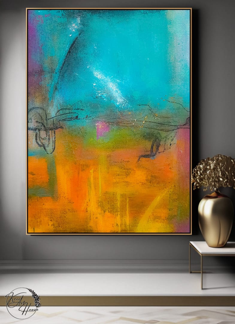 wall art abstract painting canvas