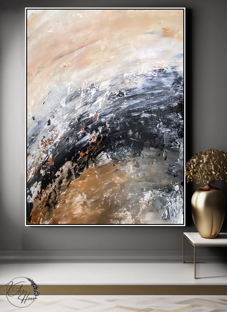 abstract handmade painting