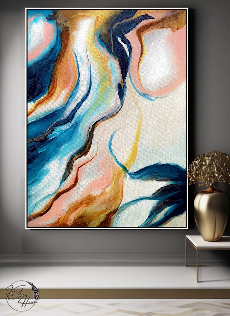 abstract painting canvas
