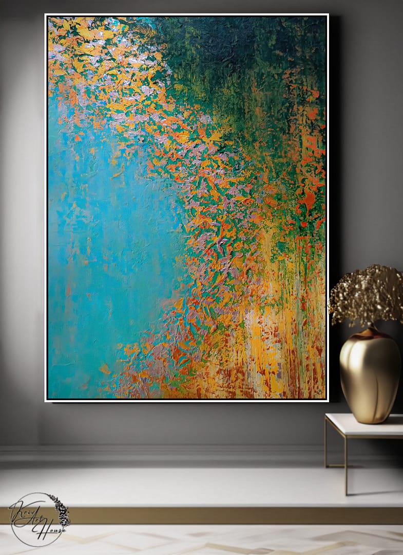 modern painting on canvas