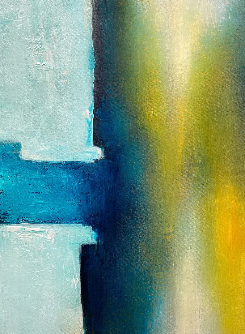 large abstract painting