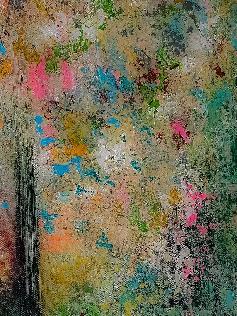 Painting abstract canvas