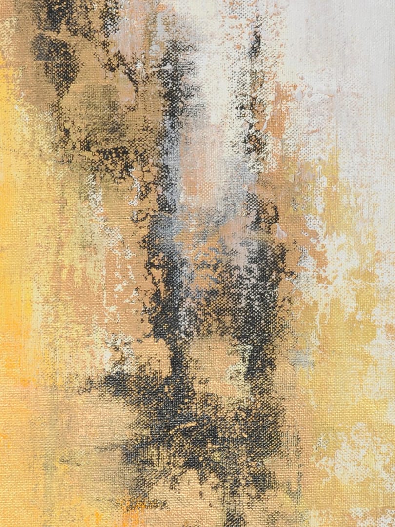 abstract gold yellow art