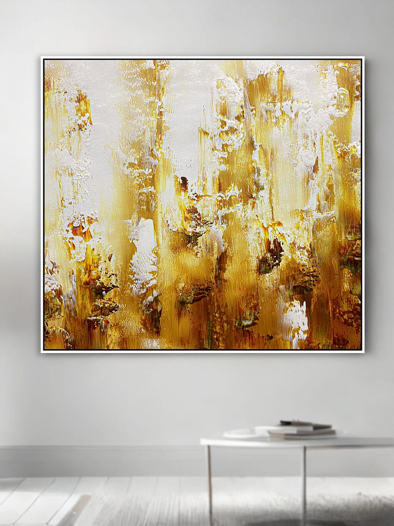 minimal gold painting
