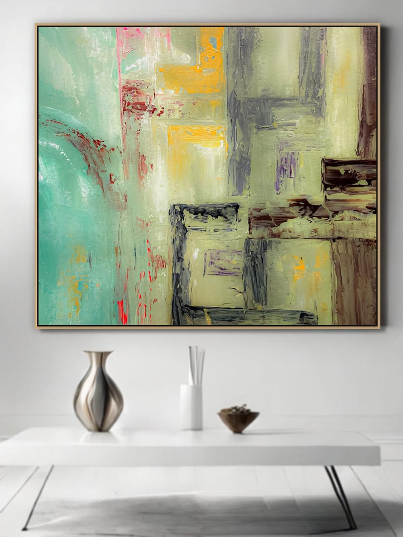 abstract geometric painting