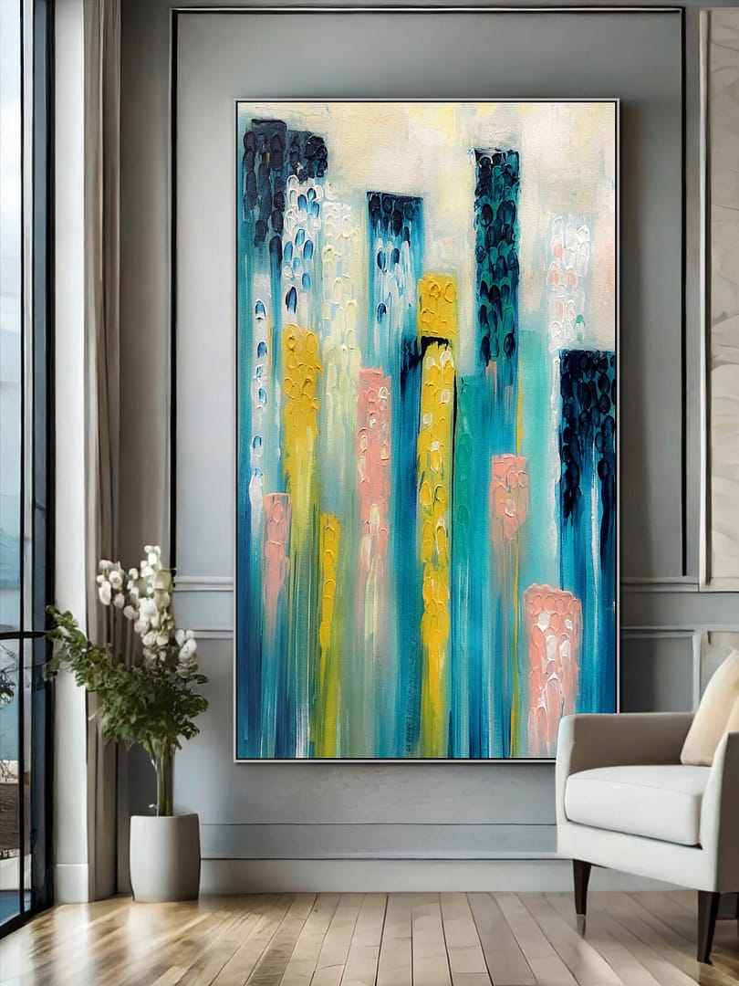 geometric abstract painting