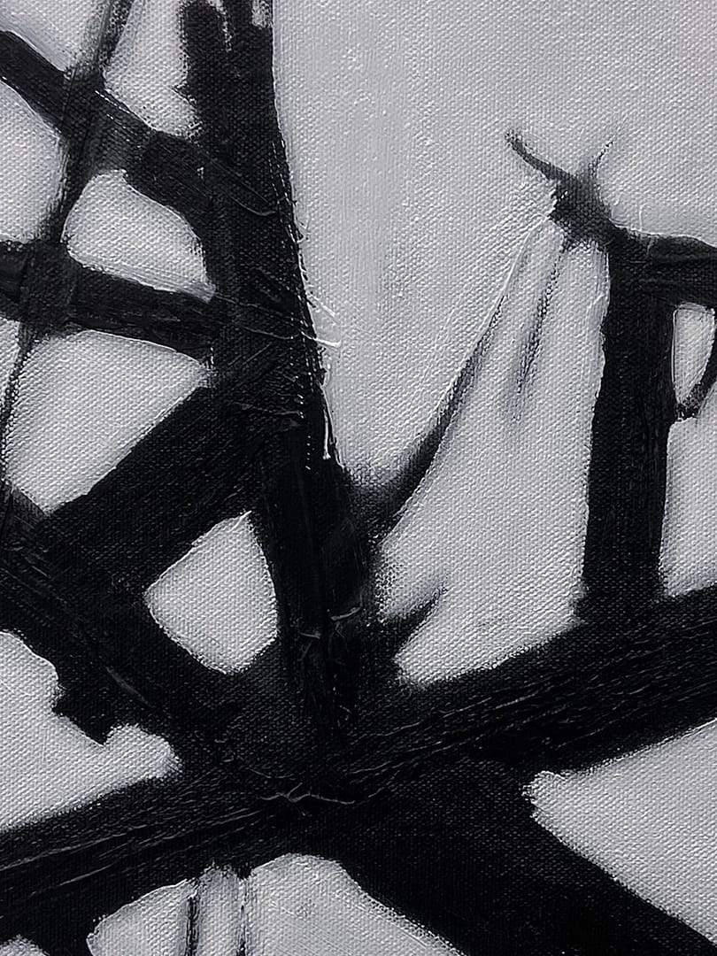 abstract minimalist black and white