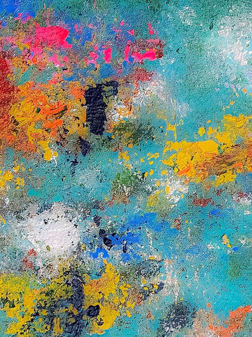 abstract painting hand made