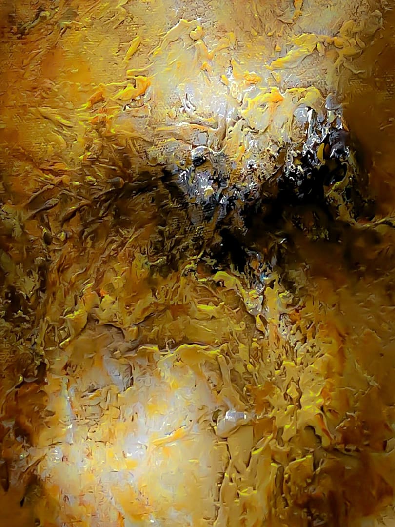 abstract painting in canvas