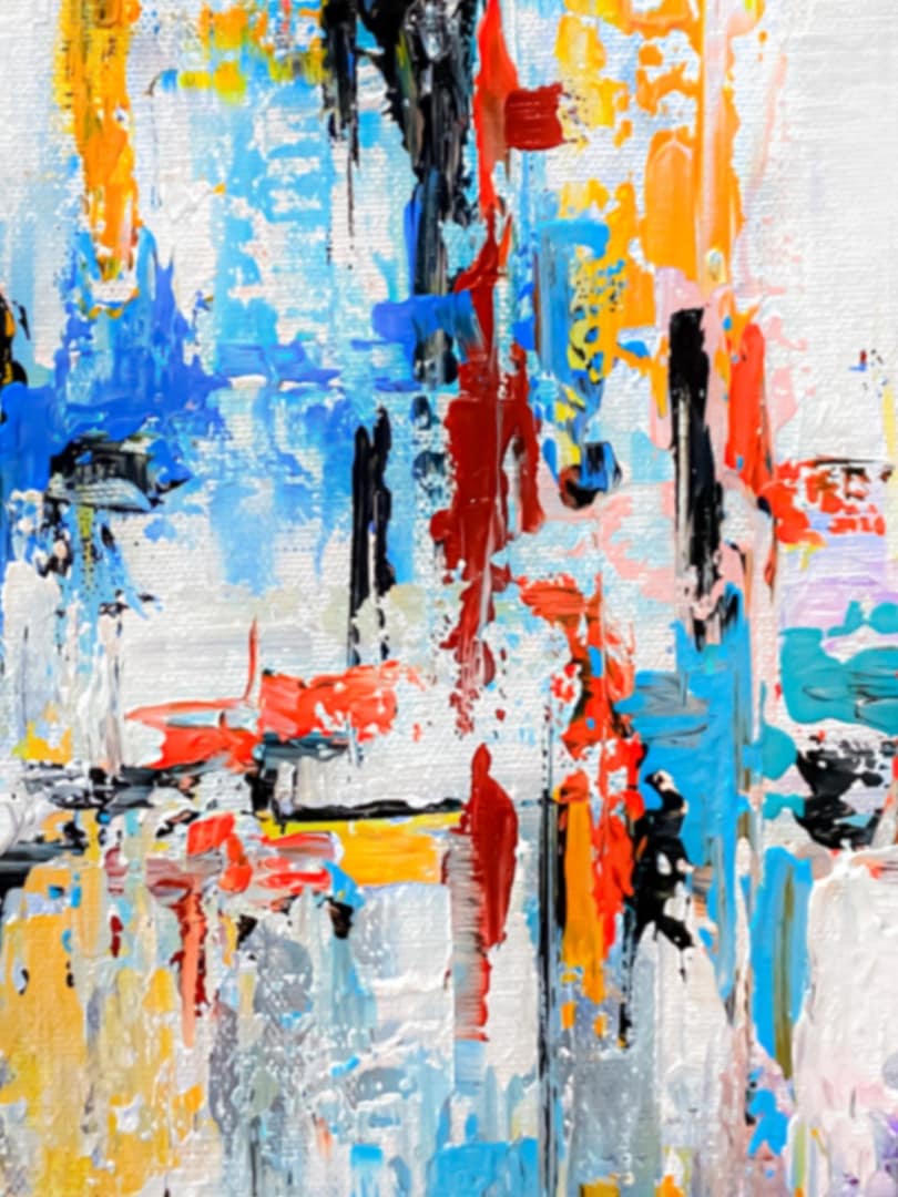 abstract handmade painting