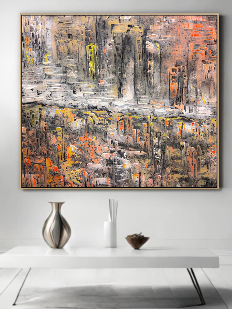 abstract textured art