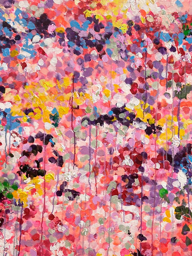 Extra Large Abstract Dot Wall Art Painting On Canvas For Living Room - Image 2