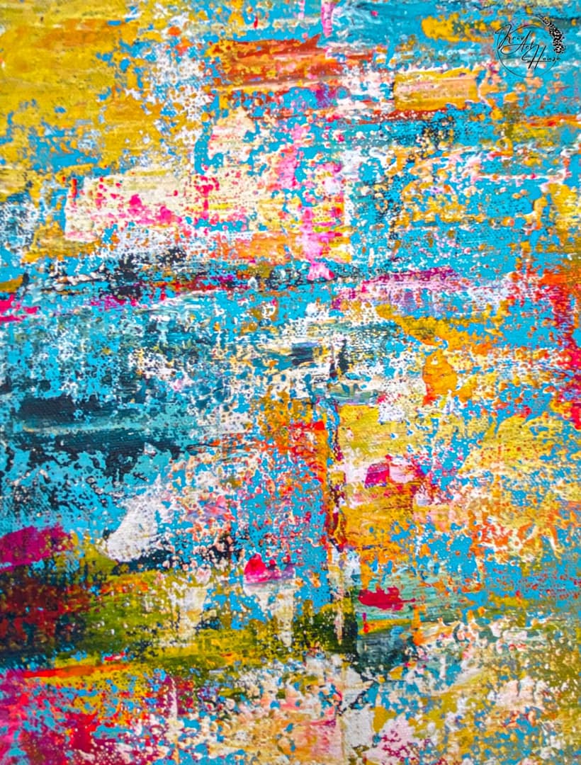 abstract canvas painting