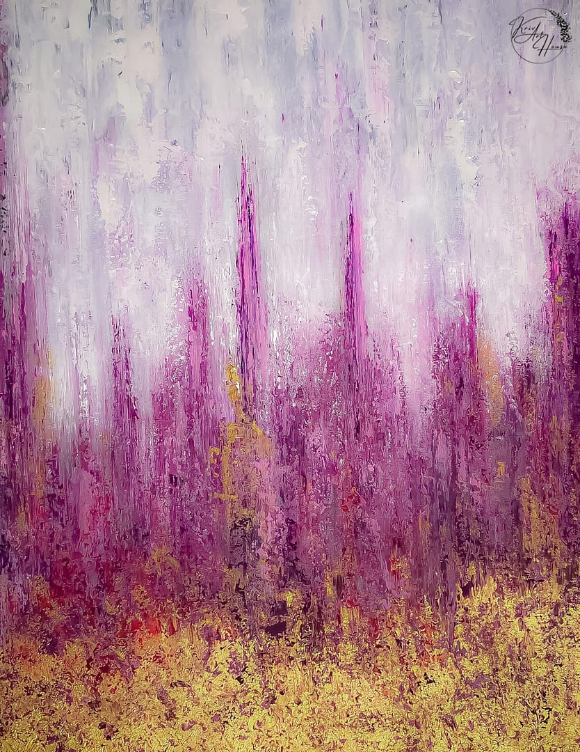 Painting abstract artwork