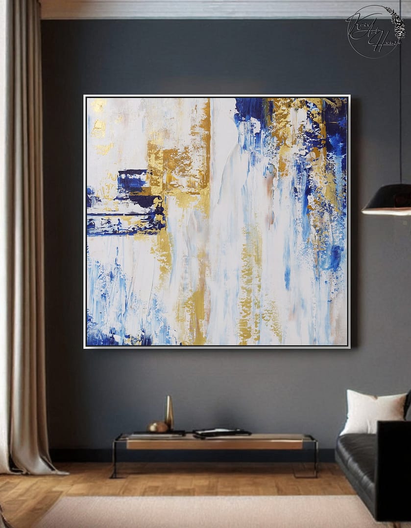 acrylic Painting with gold