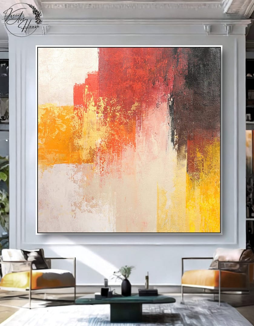 oversized abstract painting