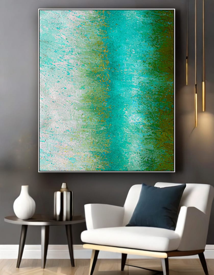 Painting abstract landscape