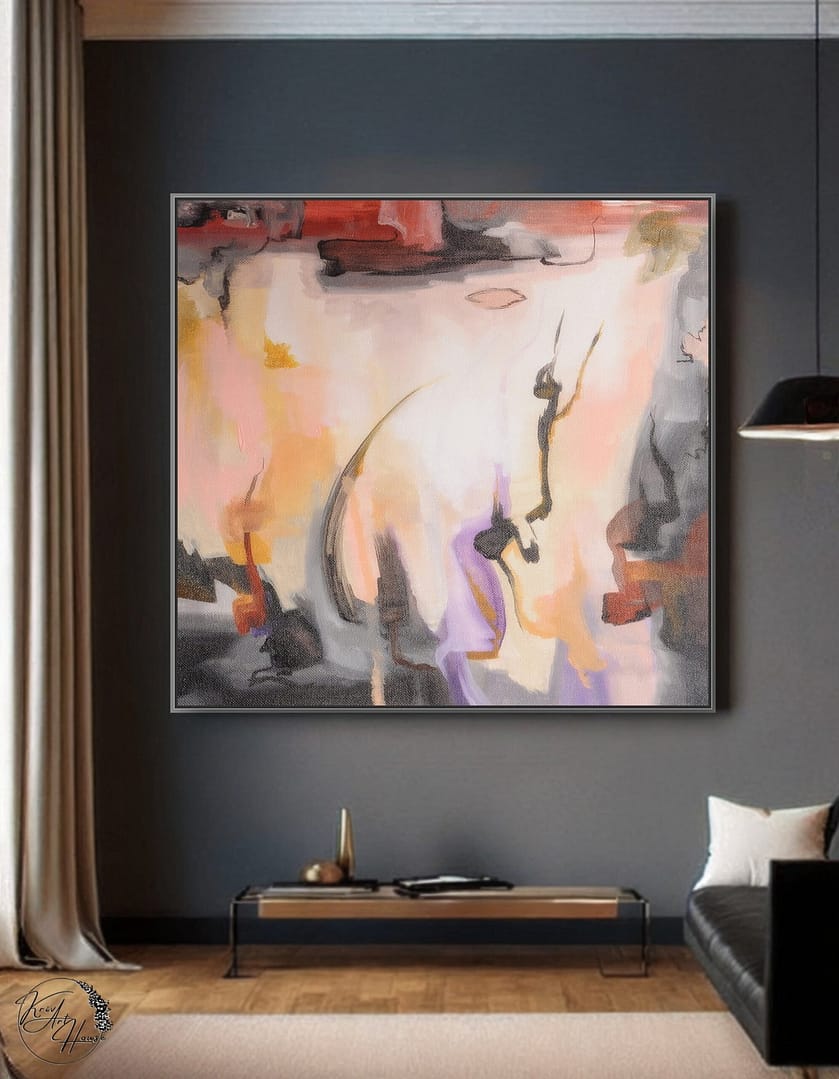 abstract handmade painting