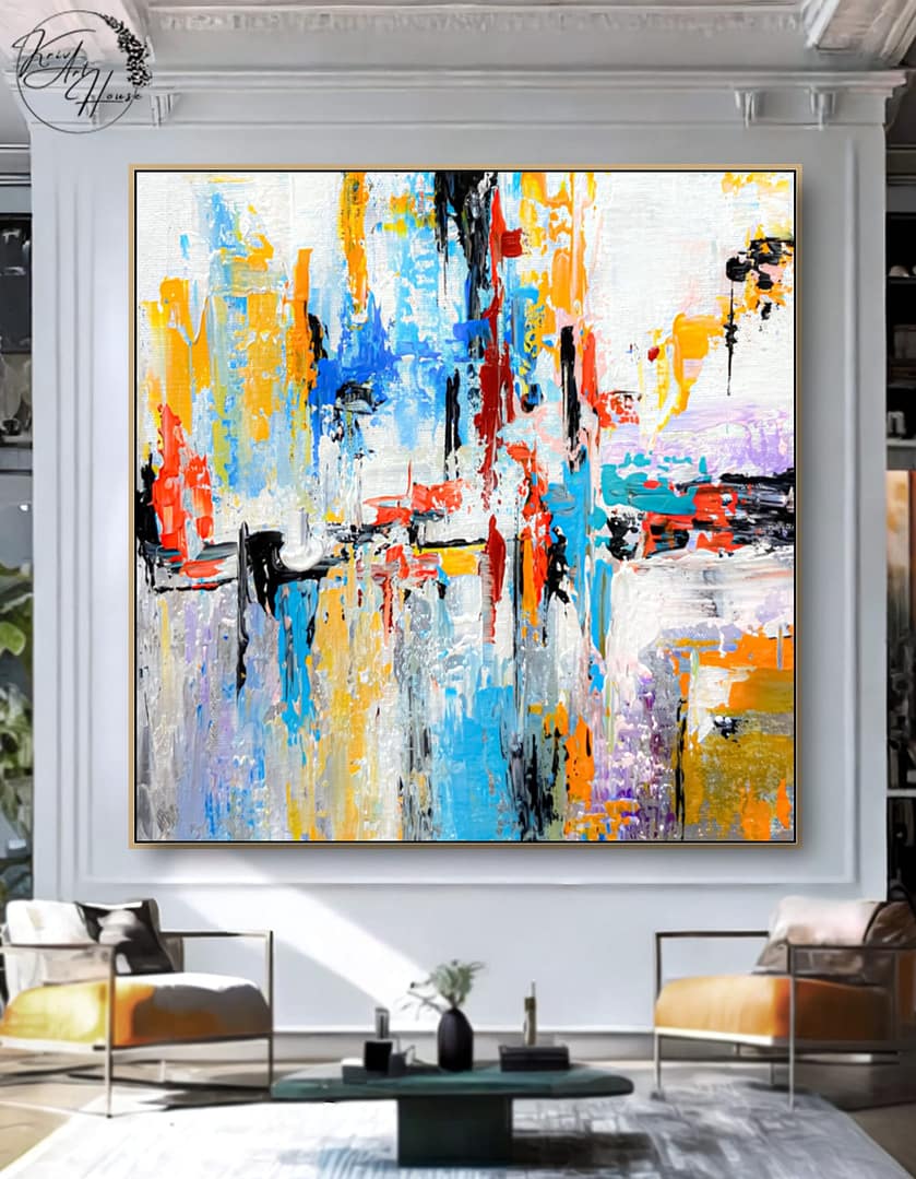 abstract decor wall painting