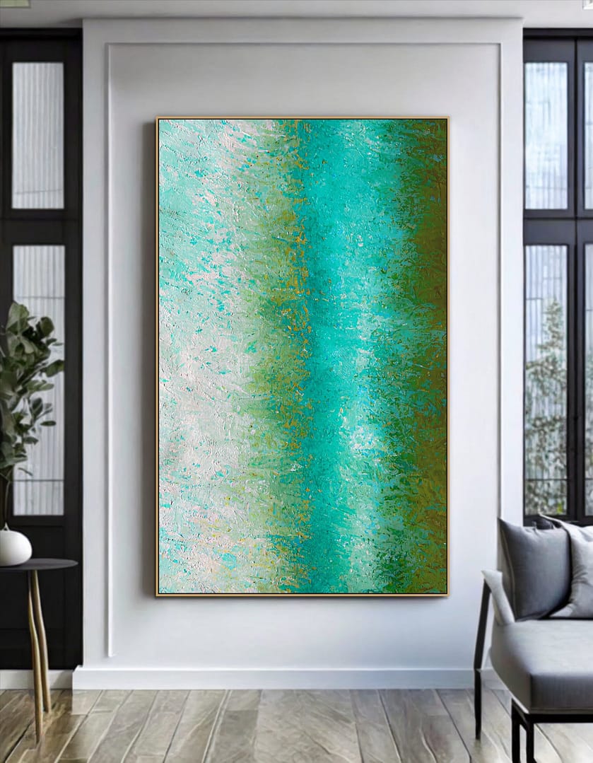 Abstract painting on canvas